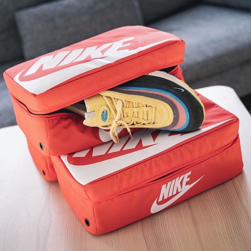 【WS】NIKE SHOE BOX BAG 橘紅 經典鞋盒 鞋袋 手拿包 手提袋 BA6149-810-細節圖3