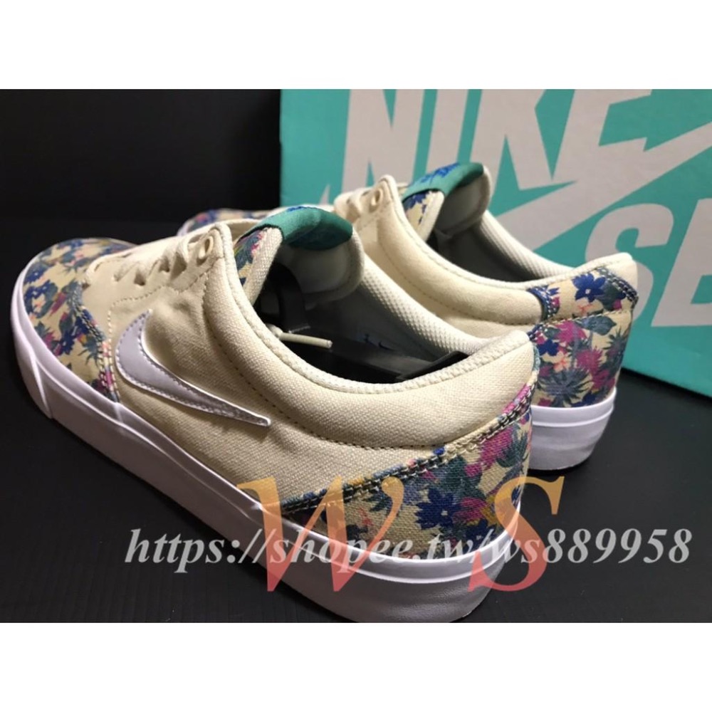 【WS】NIKE SB CHARGE PREMIUM 花卉 男款 運動休閒 滑板鞋 板鞋 帆布鞋 CK4196-200-細節圖4