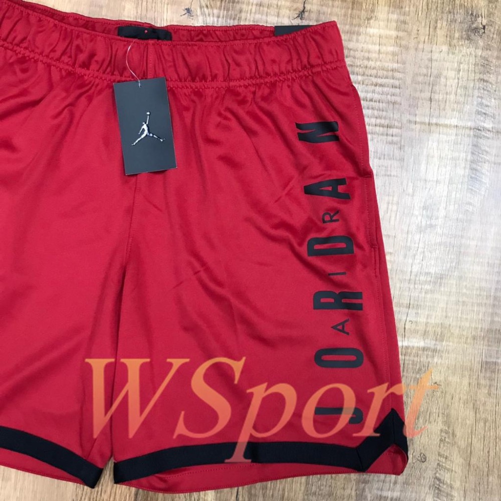 【WS】NIKE JORDAN JUMPMAN 男款 黑紅 訓練 運動 健身 籃球 球褲 短褲 CZ4761-687-細節圖2