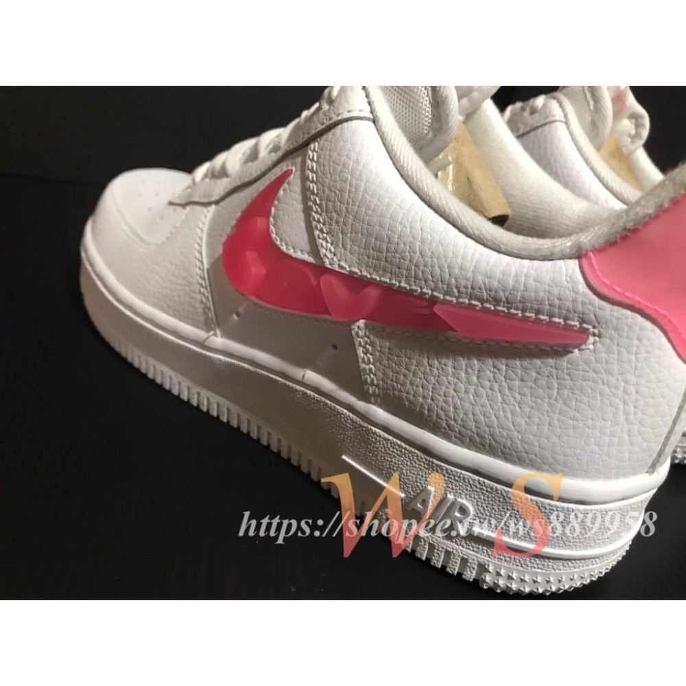 【WS】NIKE AIR FORCE 1 07 SE LOVE 女款 白粉 AF1 情人節限定 CV8482-100-細節圖4