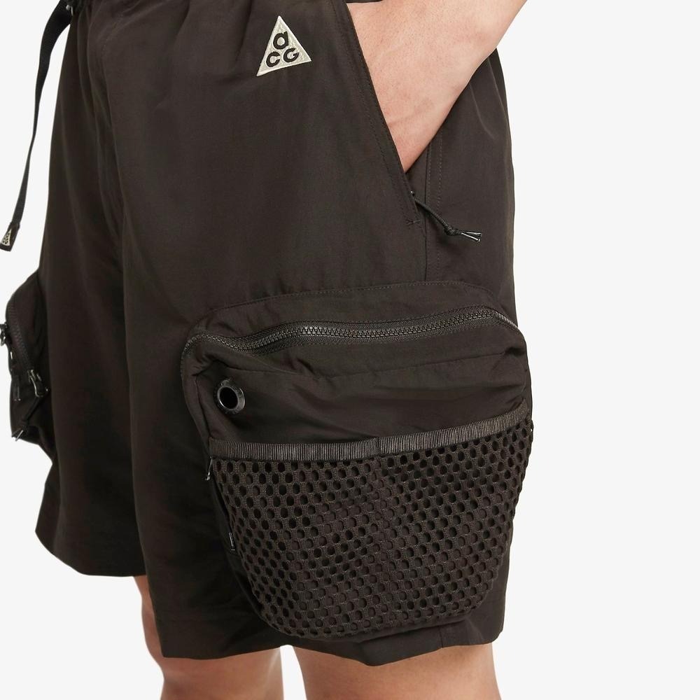 【WS】NIKE ACG 磁釦 工裝 大口袋 工作褲 尼龍短褲 咖啡 DN3946-220-細節圖2