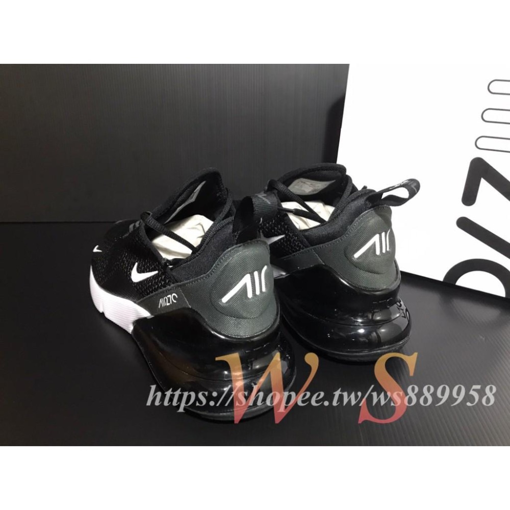 【WS】NIKE AIR MAX 270 黑白 熊貓 大氣墊 網布 慢跑鞋 休閒鞋 男鞋 AQ9164-004-細節圖3