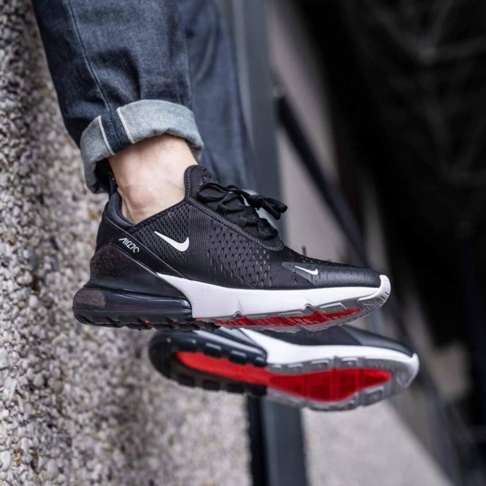 【WS】NIKE AIR MAX 270 黑白 熊貓 大氣墊 網布 慢跑鞋 休閒鞋 男鞋 AQ9164-004-細節圖5