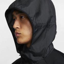 【WS】NIKE ESSENTIAL 男款 連帽 跑步 風衣外套 黑色 防風 透氣 反光 BV5057-010-細節圖3