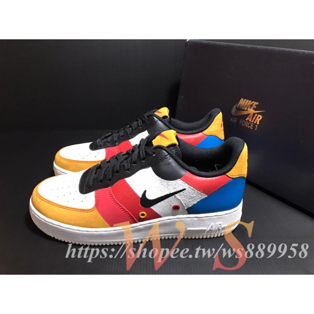 【WS】NIKE AIR FORCE 1 ＇07 PRM 男款 AF1 拼接 撞色 運動 休閒鞋 CI0065-101-細節圖2