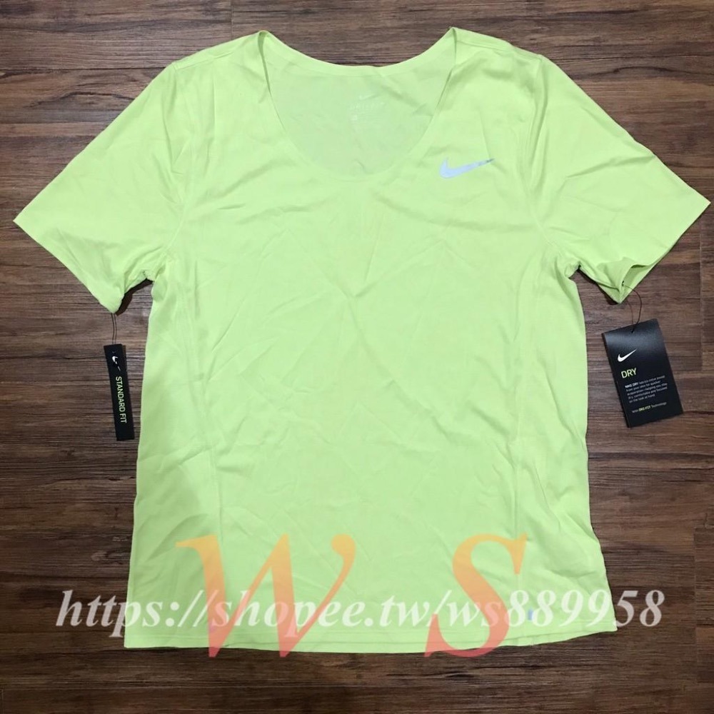 【WS】NIKE City Sleek 女款 U領 透氣 運動 跑步 瑜伽 健身 訓練 短袖 上衣 CJ9445-367-細節圖5