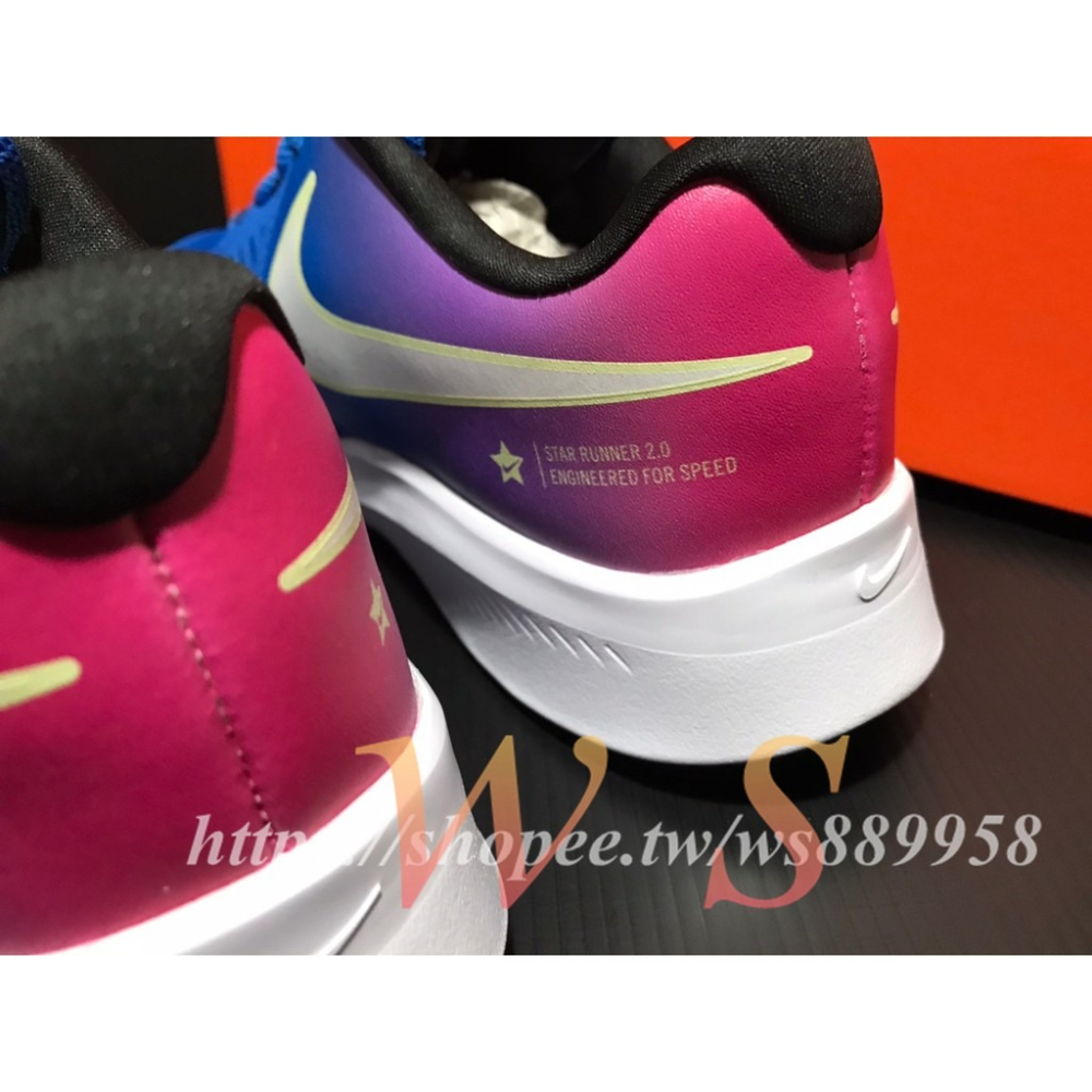 【WS】NIKE STAR RUNNER (GS) 童鞋 漸層 透氣 緩震 運動 跑步 慢跑鞋 CJ2094-400-細節圖5