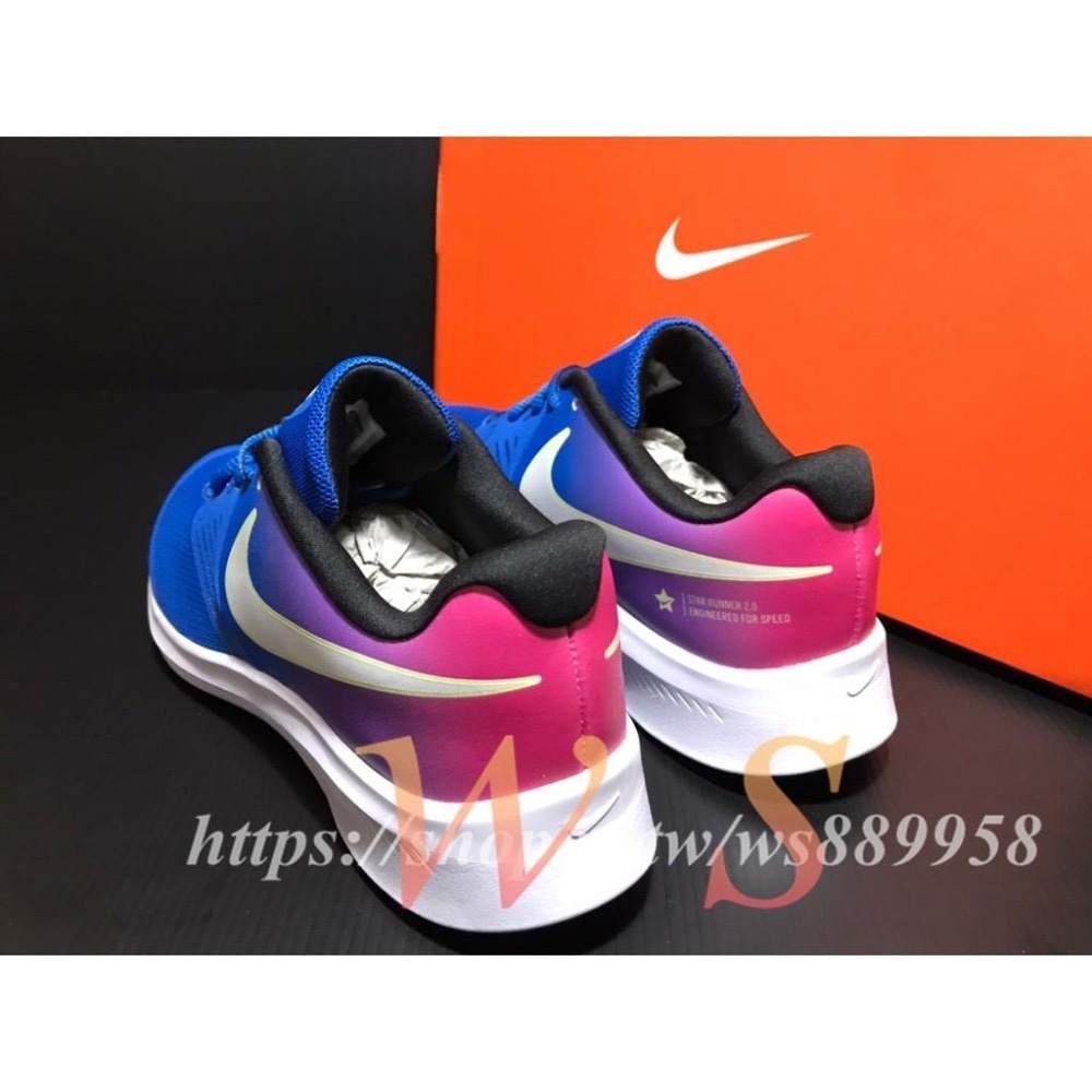 【WS】NIKE STAR RUNNER (GS) 童鞋 漸層 透氣 緩震 運動 跑步 慢跑鞋 CJ2094-400-細節圖4