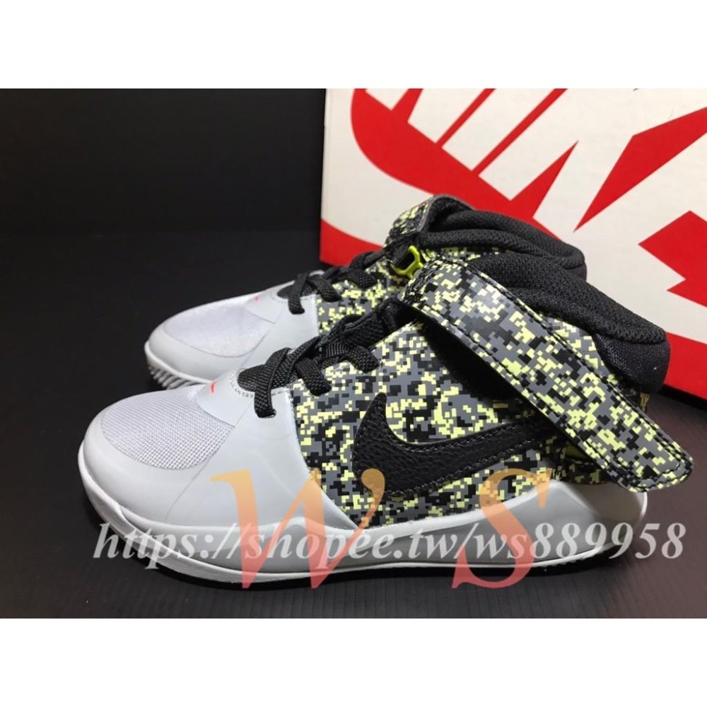 【WS】NIKE AIR TEAMHUSTLE 童鞋 拉鍊 免鞋帶 運動鞋 籃球鞋 球鞋 CU1520-001-細節圖2