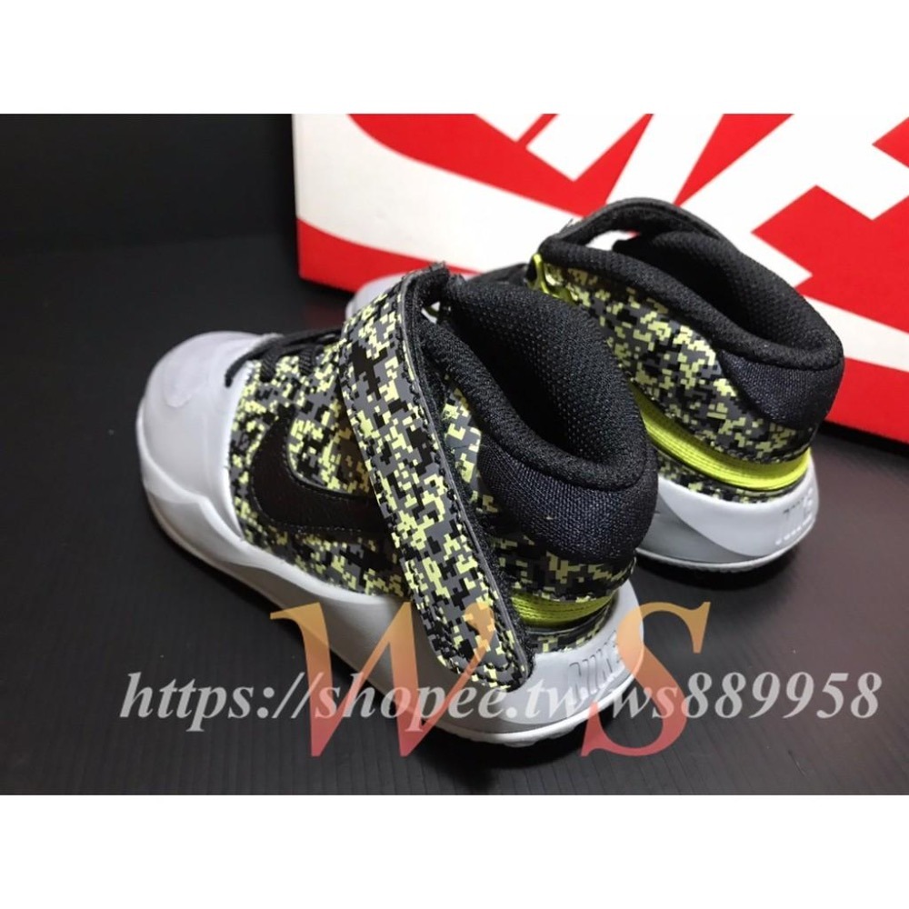 【WS】NIKE AIR TEAMHUSTLE 童鞋 拉鍊 免鞋帶 運動鞋 籃球鞋 球鞋 CU1520-001-細節圖3