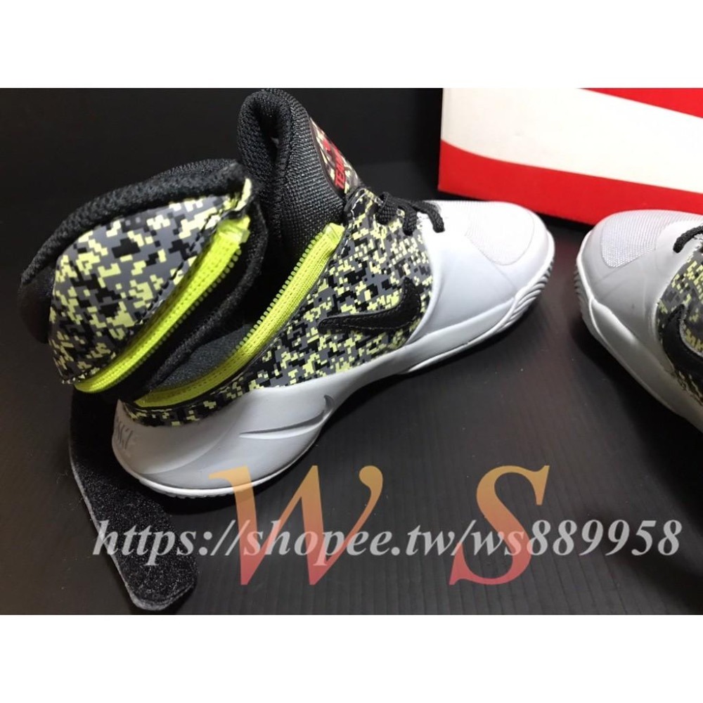 【WS】NIKE AIR TEAMHUSTLE 童鞋 拉鍊 免鞋帶 運動鞋 籃球鞋 球鞋 CU1520-001-細節圖5