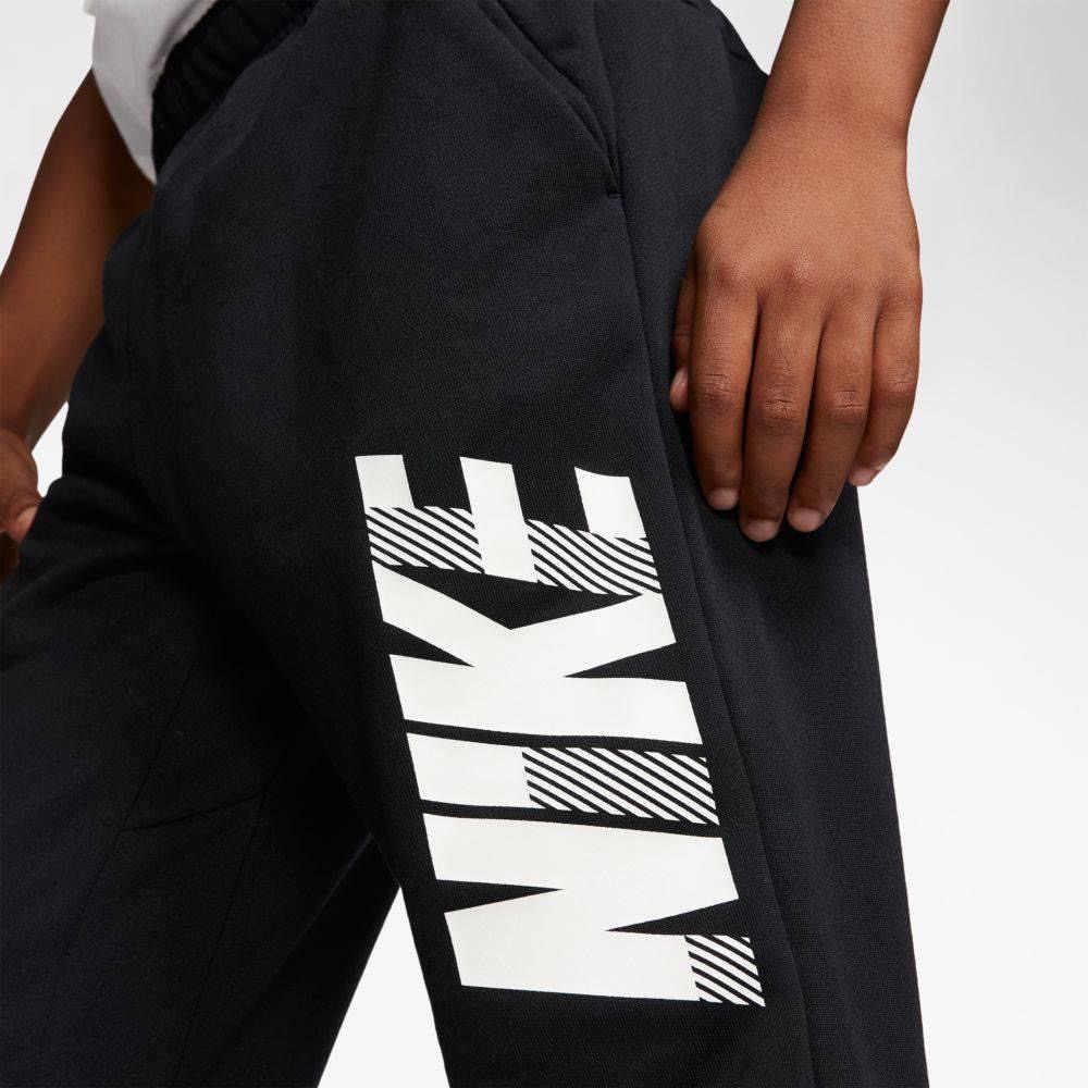 【WS】NIKE BOYS DRI FIT PANTS 童褲 黑白 保暖 棉褲 縮口褲 BV3915-011-細節圖3