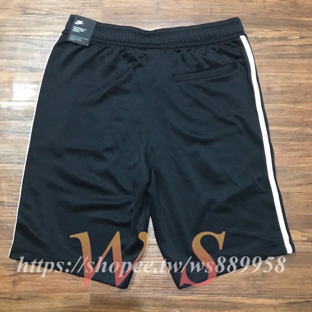 【WS】NIKE AS M NSW 男款 黑白 刺繡 LOGO 運動 休閒褲 棉褲 短褲 CI2618-010-細節圖8