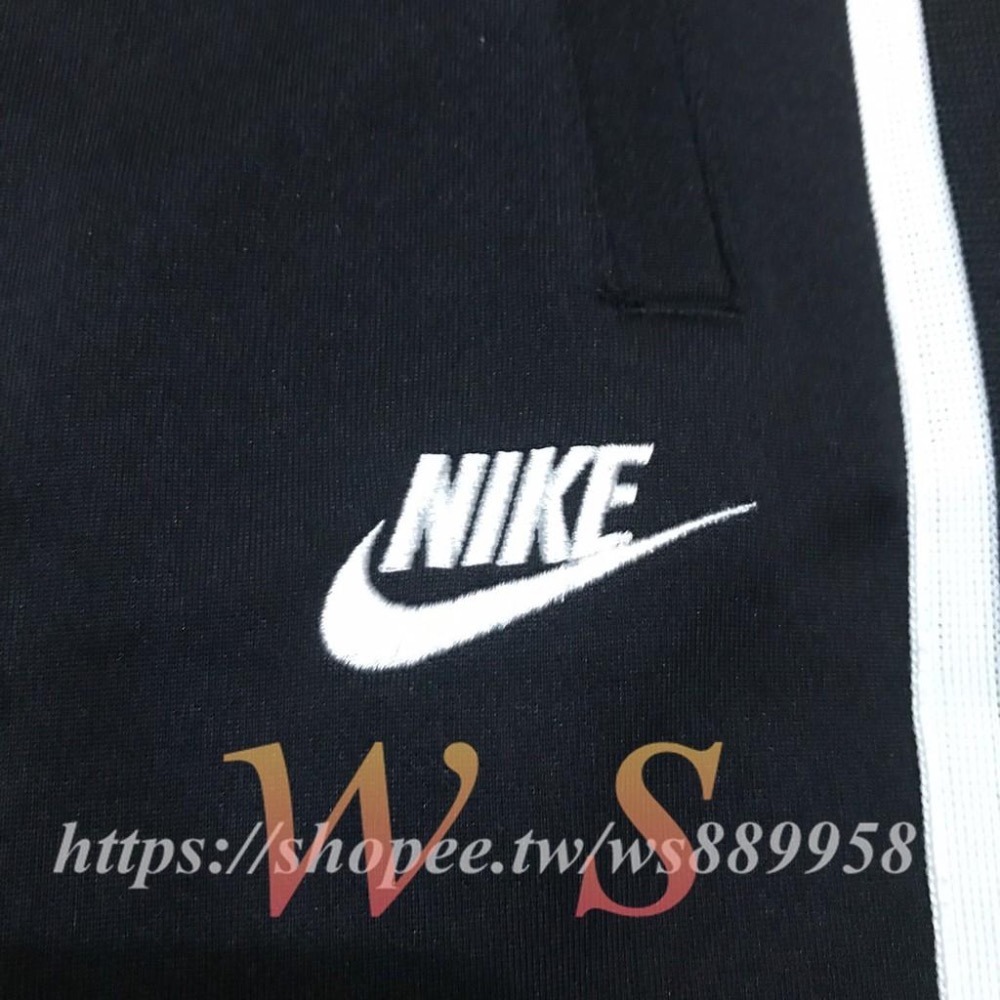 【WS】NIKE AS M NSW 男款 黑白 刺繡 LOGO 運動 休閒褲 棉褲 短褲 CI2618-010-細節圖9