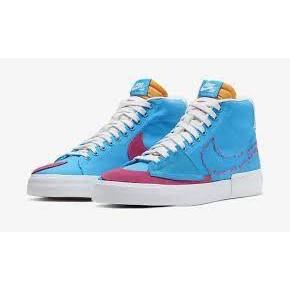 【WS】NIKE SB BLAZER MID EDGE 滑板 帆布 復古 拼接 解構 拆解 男 CI3833-400-細節圖3