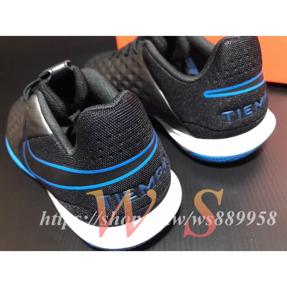 【WS】NIKE Tiempo Legend 8 Academy Ic 黑藍 童鞋 運動 足球鞋 AT5735-004-細節圖5