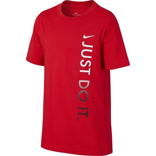 【WS】NIKE U NSW JDI TEE 紅 童裝 LOGO T 休閒T 短袖 CU4571-657-細節圖3