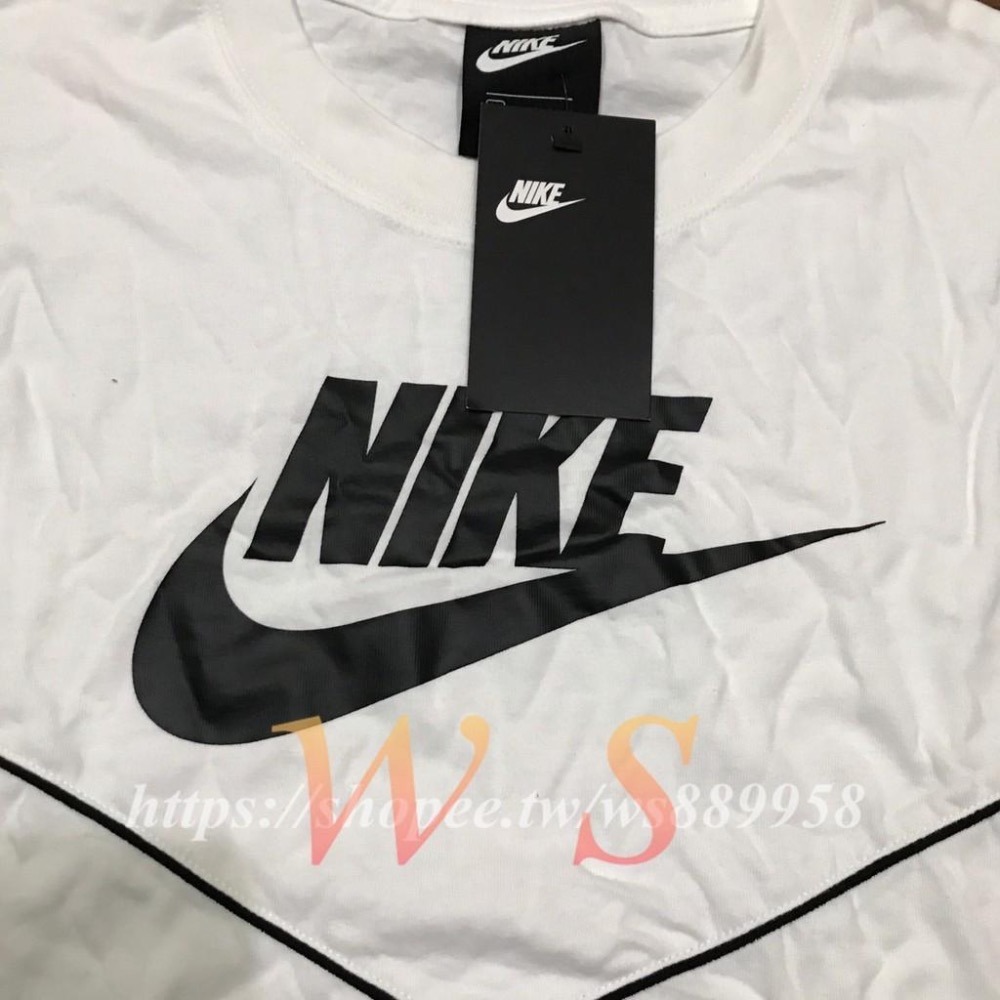 【WS】 NIKE AS W NSW SWOOSH 女款 白黑 運動短袖 休閒 短T LOGO T CJ2315-100-細節圖6