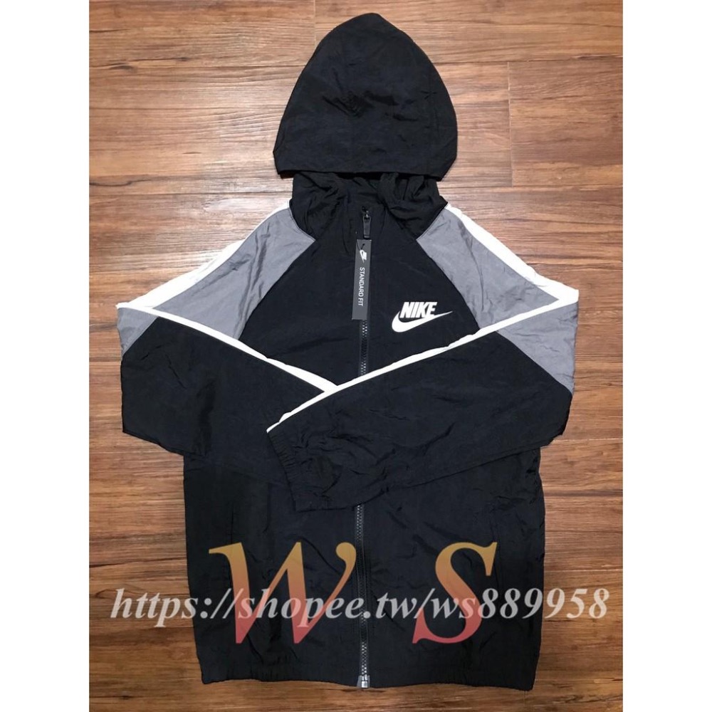 【WS】NIKE SPORTSWEAR WOVEN TRACK SUIT 童裝 套裝 風衣褲 擋風 BV3700-010-細節圖4