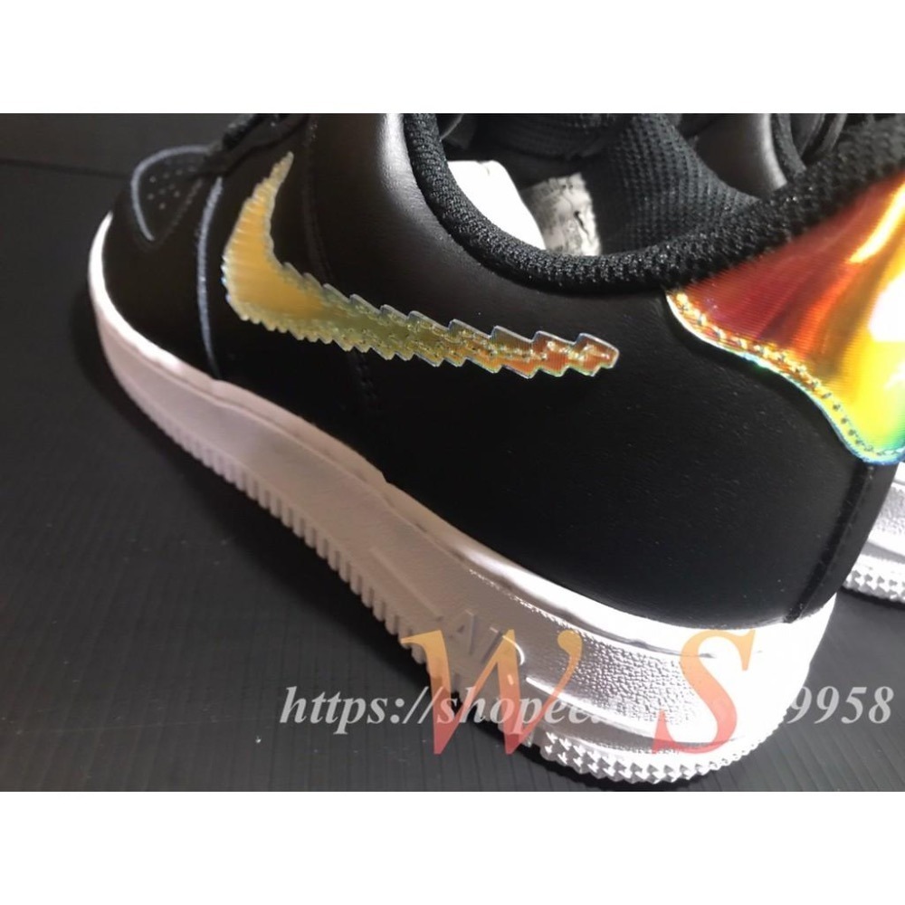 【WS】NIKE AIR FORCE 1 07 LV8 AF1 雷射 黑白 像素 復古 休閒鞋 CV1699-002-細節圖5