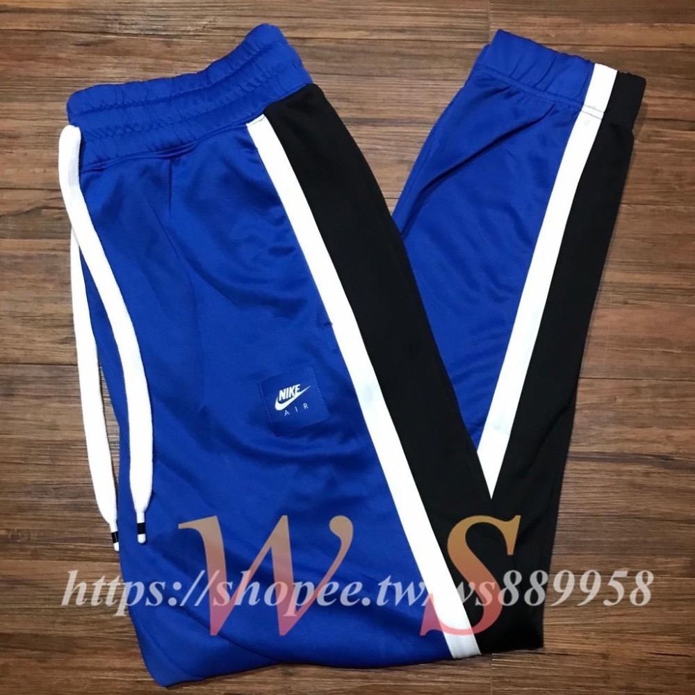 【WS】NIKE NSW AIR PANT 滑面 縮口褲 運動長褲 男款 藍 BV5152-480-細節圖5