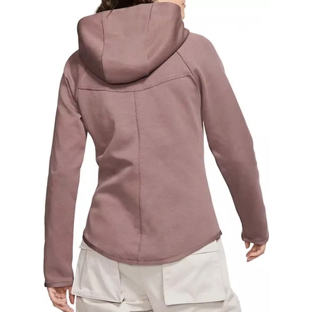 【WS】NIKE NSW TCH FLC WR HOODIE FZ 連帽外套 修身 女 BV3456-291-細節圖4