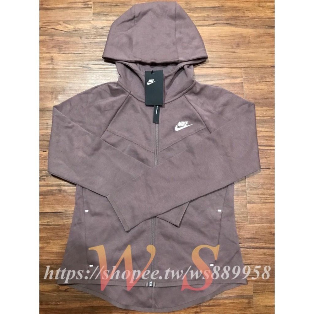 【WS】NIKE NSW TCH FLC WR HOODIE FZ 連帽外套 修身 女 BV3456-291-細節圖5