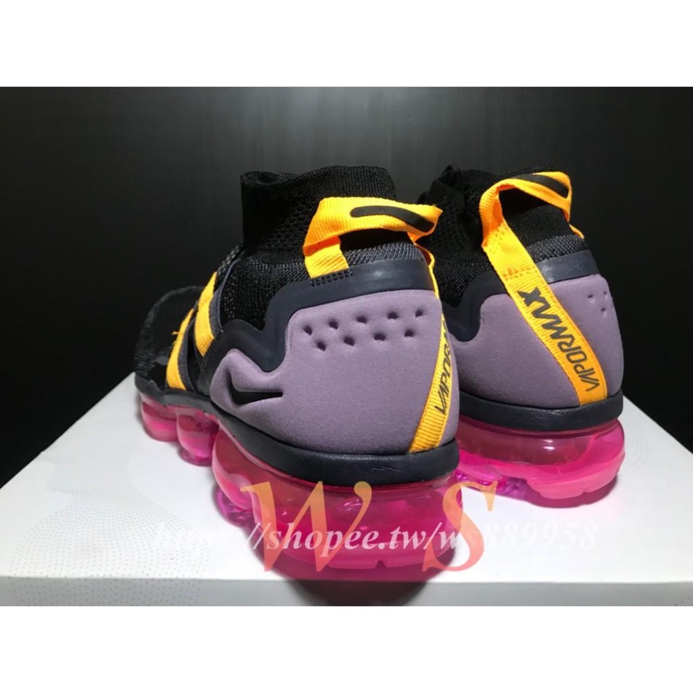 【WS】NIKE AIR Vapormax Flyknit Utility 全氣墊 黑紫 跑步鞋 AH6834-006-細節圖3