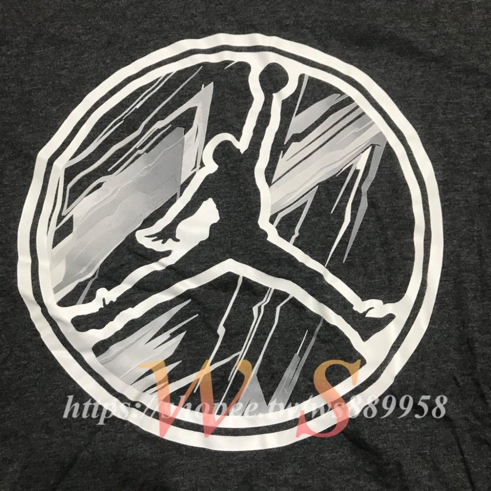 【WS】NIKE JORDAN JUMPMAN LOGO TEE 灰色 短袖 短T 833968-071-細節圖3