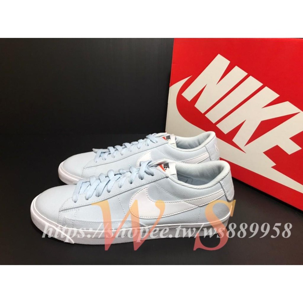 【WS】NIKE Blazer low 天空藍 復古 百搭 經典 滑板鞋 男 休閒鞋 CI1169-400-細節圖2