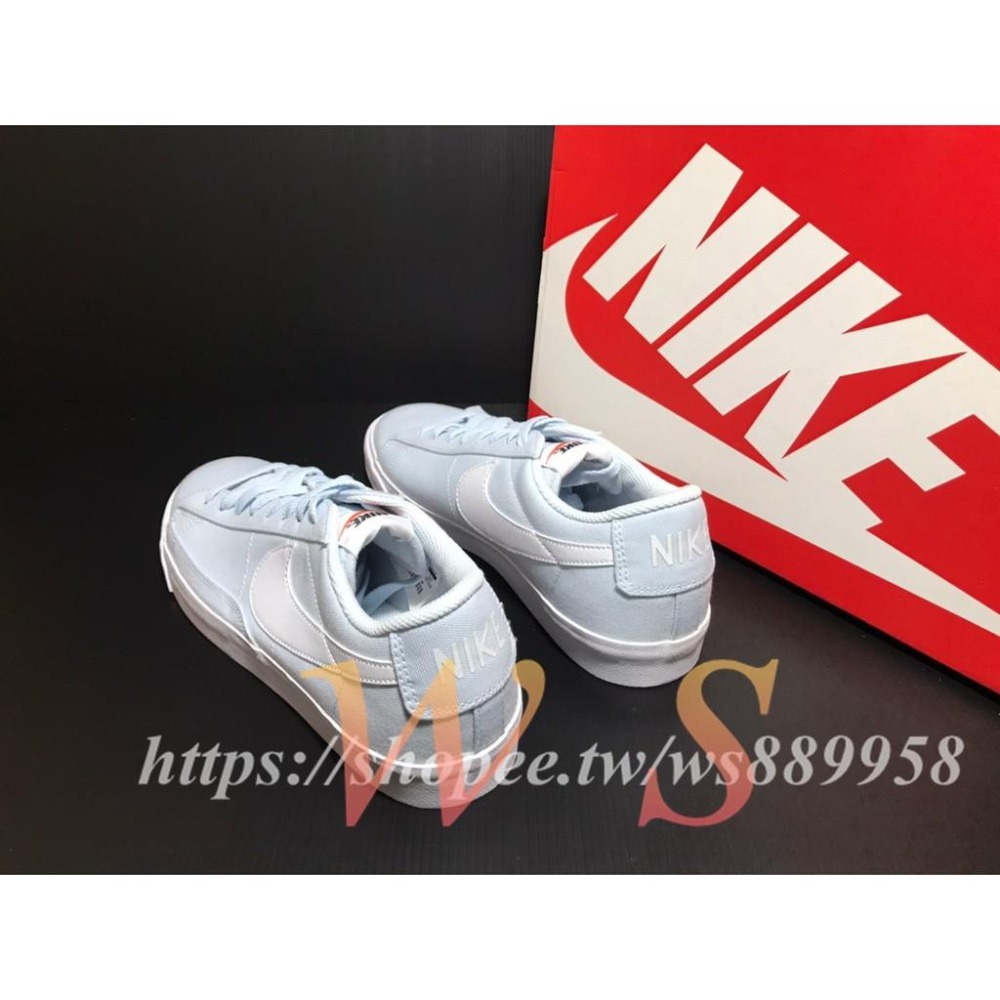 【WS】NIKE Blazer low 天空藍 復古 百搭 經典 滑板鞋 男 休閒鞋 CI1169-400-細節圖3