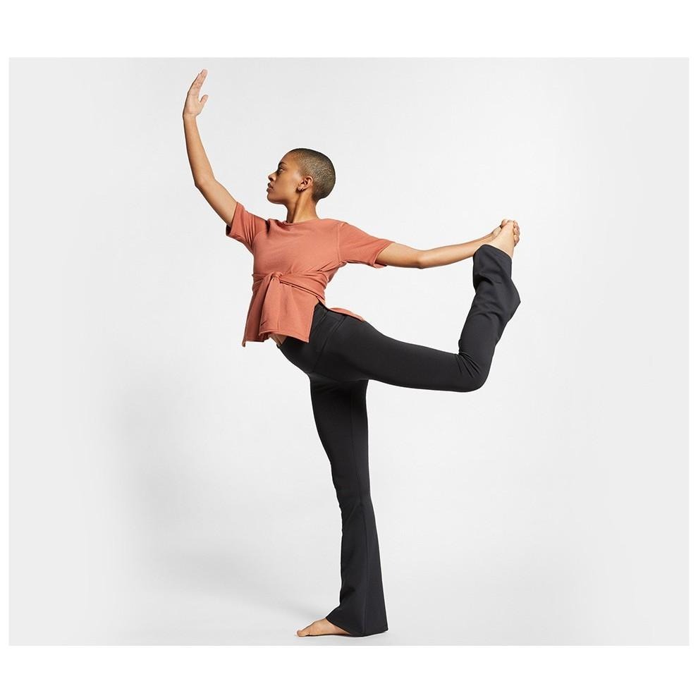 【WS】 NIKE STUDIO 女子短袖瑜伽訓練上衣 墨綠 AR6368-344-細節圖6