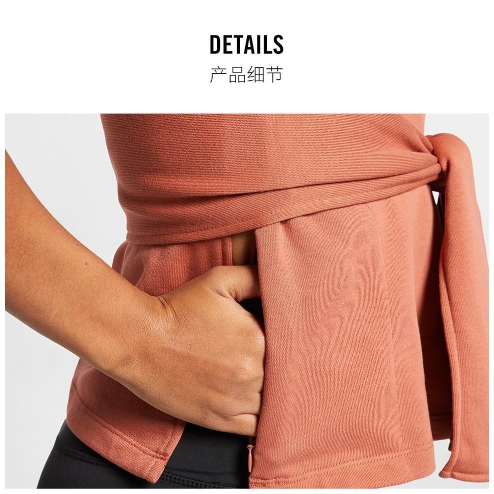 【WS】 NIKE STUDIO 女子短袖瑜伽訓練上衣 墨綠 AR6368-344-細節圖7