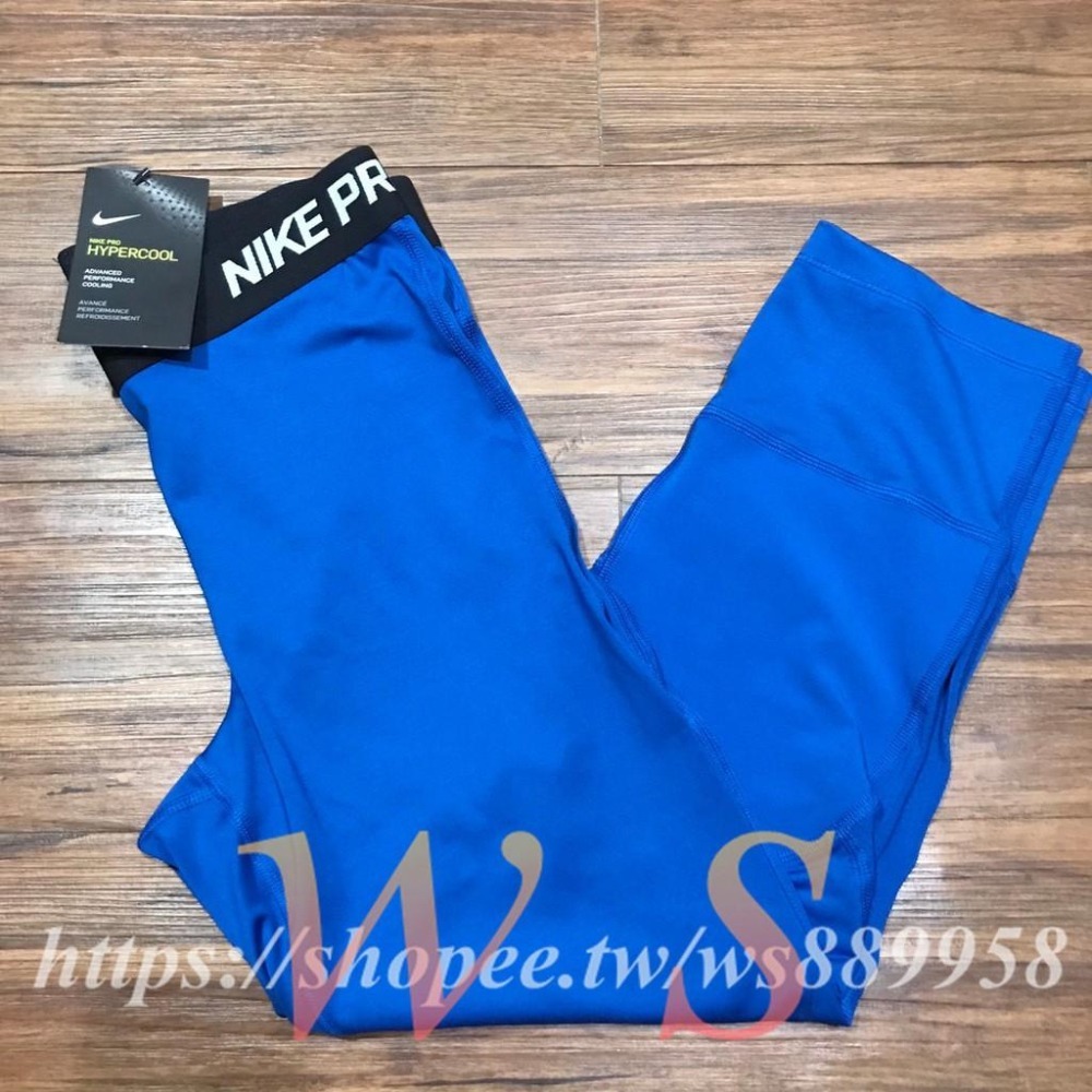 【WS】NIKE PRO HYPERCOOL 女款 藍色 緊身褲 運動褲 訓練褲 瑜珈褲 898073-433-細節圖3