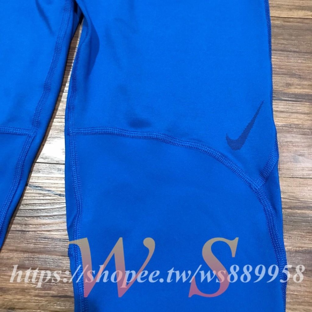 【WS】NIKE PRO HYPERCOOL 女款 藍色 緊身褲 運動褲 訓練褲 瑜珈褲 898073-433-細節圖4