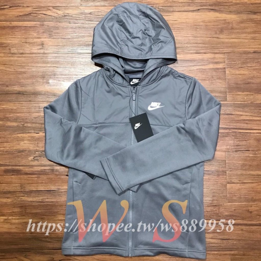 【WS】NIKE Sportswear Windrunner 童裝 風衣外套 灰 BV3635-056-細節圖2
