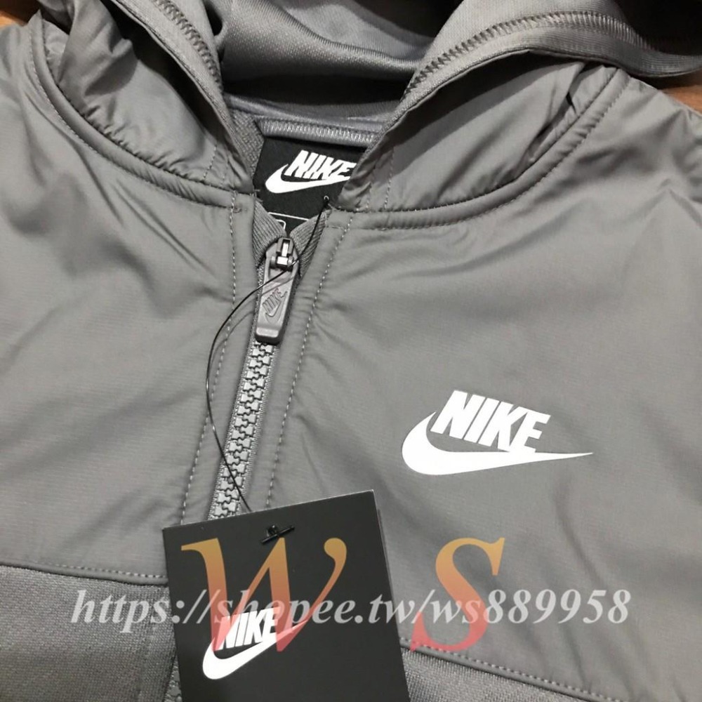 【WS】NIKE Sportswear Windrunner 童裝 風衣外套 灰 BV3635-056-細節圖4