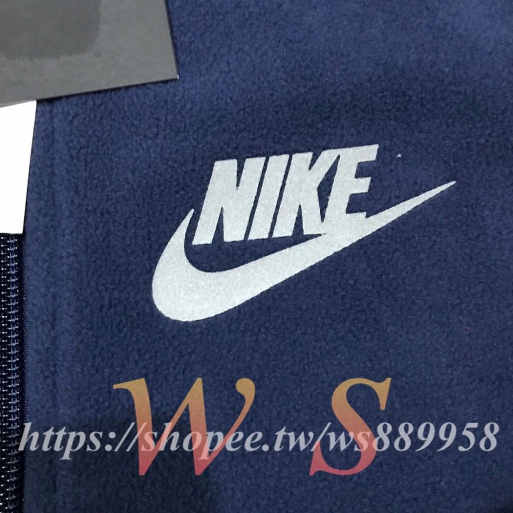 【WS】NIKE WINTER FLEECE JOGGERS HOODIE 藍 童裝 保暖 外套 BV4506-410-細節圖4