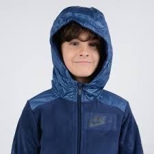 【WS】NIKE WINTER FLEECE JOGGERS HOODIE 藍 童裝 保暖 外套 BV4506-410-細節圖8