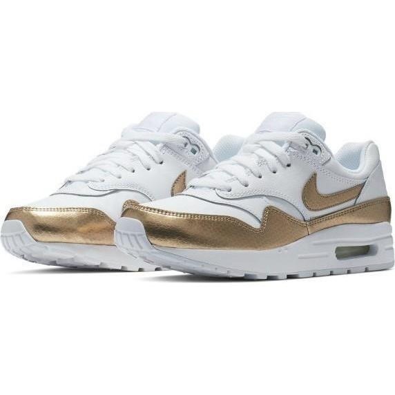 【WS】  NIKE AIR MAX 1 EP (GS) 氣墊 增高 女鞋 童鞋 跑步鞋 白金 BV0033-100-細節圖4