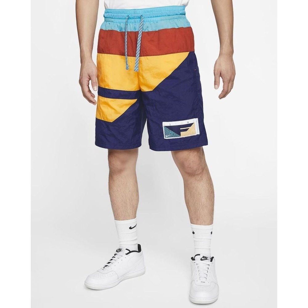 【WS】NIKE M NK FLIGHT SHORT 男款 拼接 撞色 運動 休閒 籃球褲 短褲 BV9413-492-細節圖2