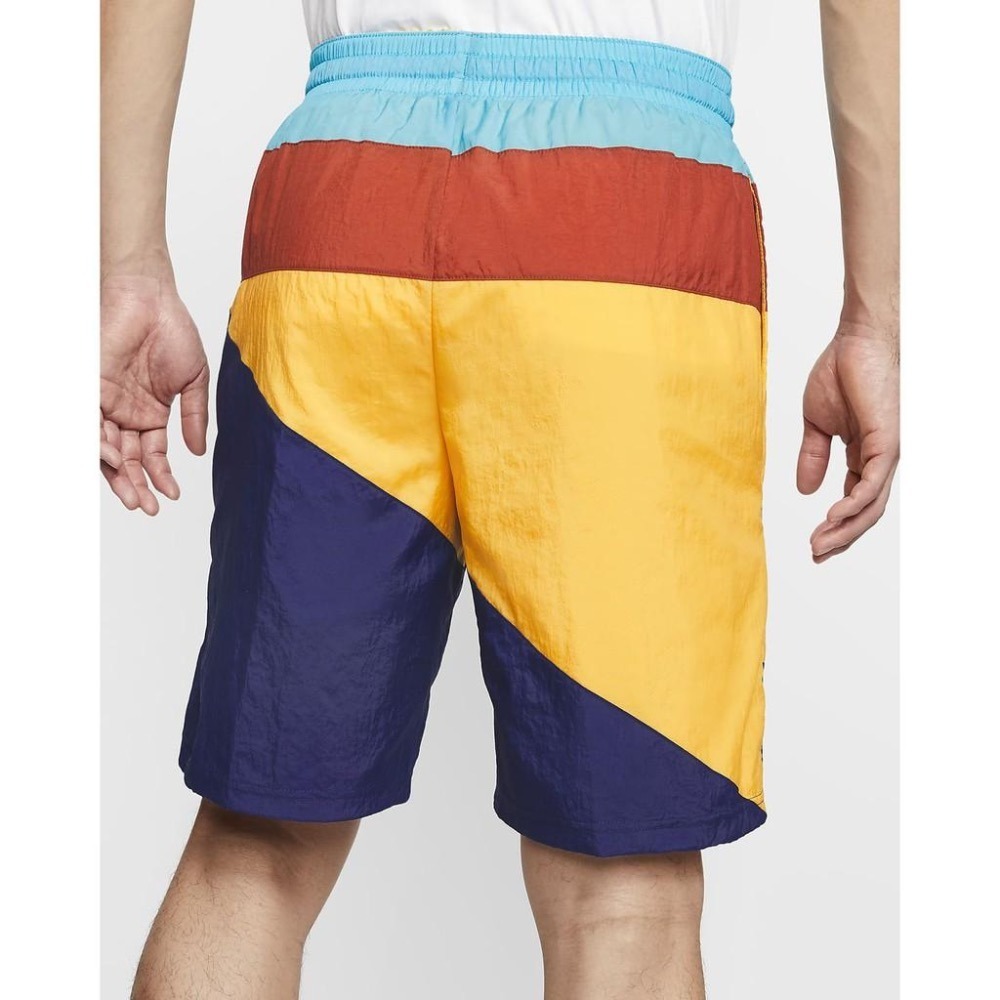 【WS】NIKE M NK FLIGHT SHORT 男款 拼接 撞色 運動 休閒 籃球褲 短褲 BV9413-492-細節圖4
