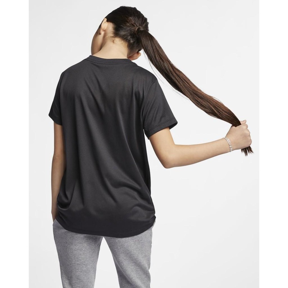 【WS】NIKE G NK TOP SS INSTACOOL 童裝 短袖訓練上衣 黑 快乾 排汗 AR5039-010-細節圖2