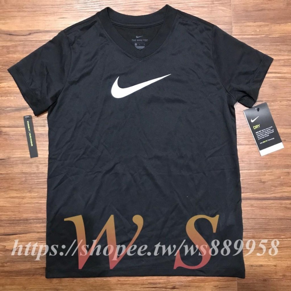【WS】NIKE G NK TOP SS INSTACOOL 童裝 短袖訓練上衣 黑 快乾 排汗 AR5039-010-細節圖4
