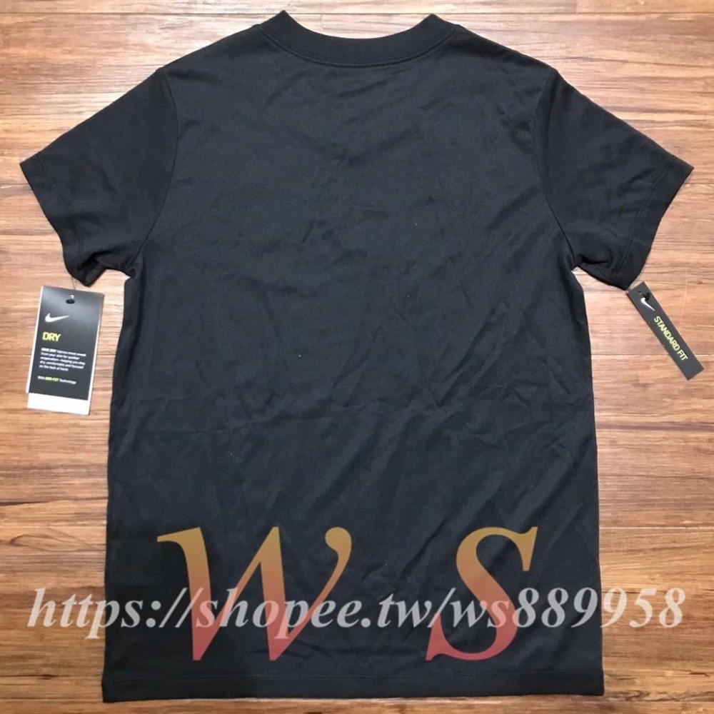 【WS】NIKE G NK TOP SS INSTACOOL 童裝 短袖訓練上衣 黑 快乾 排汗 AR5039-010-細節圖5