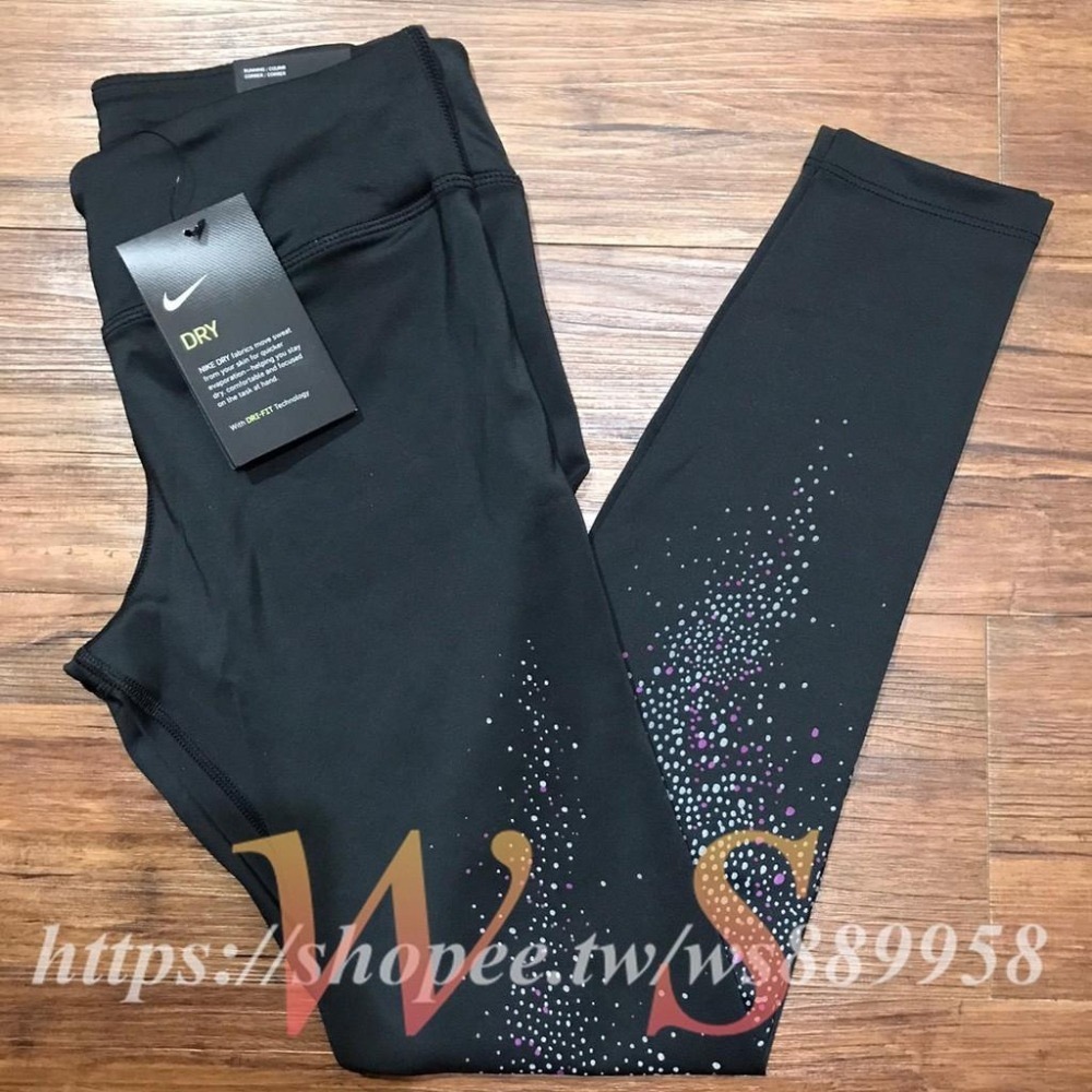 【WS】NIKE TRAINING 訓練 緊身褲 內搭褲 女裝 黑白 BV4716-010-細節圖11
