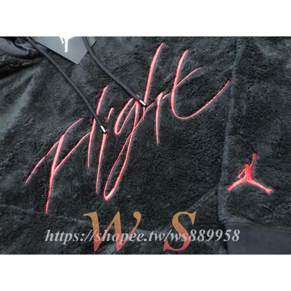 【WS】NIKE JORDAN WINGS OF FLIGHT 羊羔毛絨 帽T AH6251-010-細節圖5