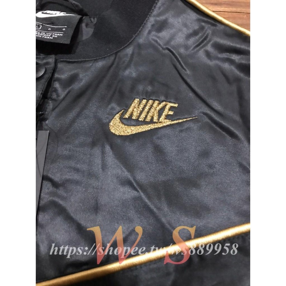 【WS】NIKE GIRL NSW WC DI Jacket 刺繡 黑 夾克 女童 外套 BV2748-010-細節圖8