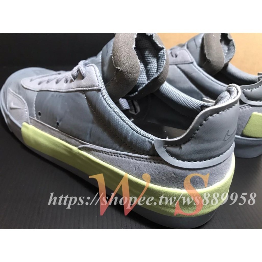 【WS】NIKE DROP-TYPE N.354 男款 灰 拼接 低筒 運動 帆布 版鞋 休閒鞋 AV6697-006-細節圖4