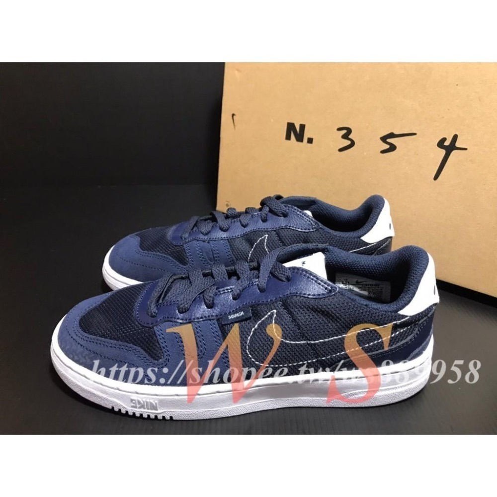 【WS】NIKE SQUASH TYPE (GS) 藍 童鞋 運動休閒 滑板鞋 板鞋 帆布鞋 CJ4119-400-細節圖2